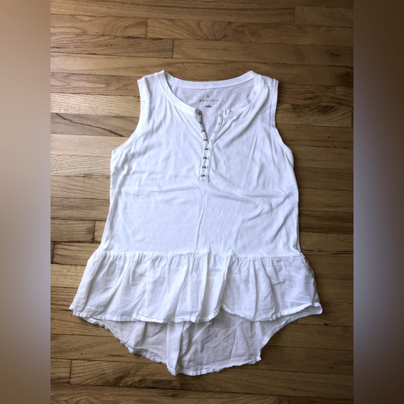 Caslon white tank size small - Picture 1 of 3